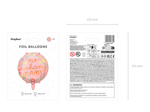 Folienballon-Dla-kochanej-mamy-Mix-45cm-PartyDeco-Lemina-3