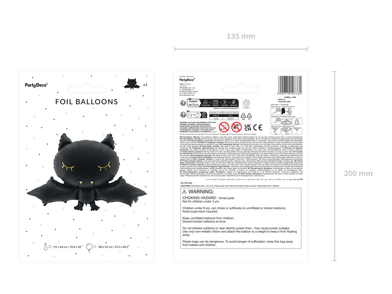 Folienballon-Fledermaus-80x52cm-PartyDeco-Lemina-3