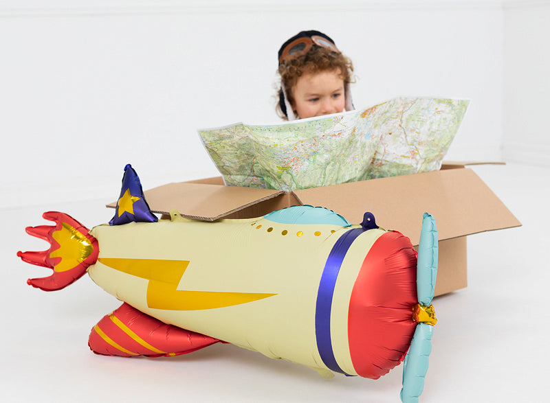 Folienballon-Flugzeug-91x39cm-mix-PartyDeco-Lemina-1