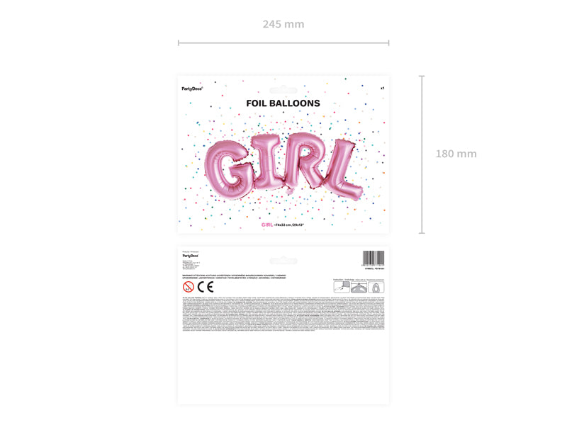 Folienballon-Girl-74x33cm-rosa-PartyDeco-Lemina-1
