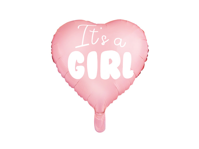 Folienballon-Herz-Its-a-girl-45cm-hellrosa-PartyDeco-Lemina