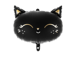 Folienballon-Kaetzchen-48x36cm-schwarz-PartyDeco-Lemina