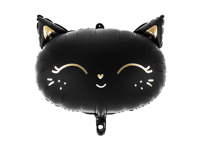Folienballon-Kaetzchen-48x36cm-schwarz-PartyDeco-Lemina