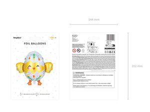 Folienballon-Kueken-Mix-78.5x64.5cm-PartyDeco-Lemina-3