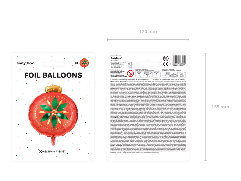 Folienballon-Kugel-45x45cm-mix-PartyDeco-Lemina-1