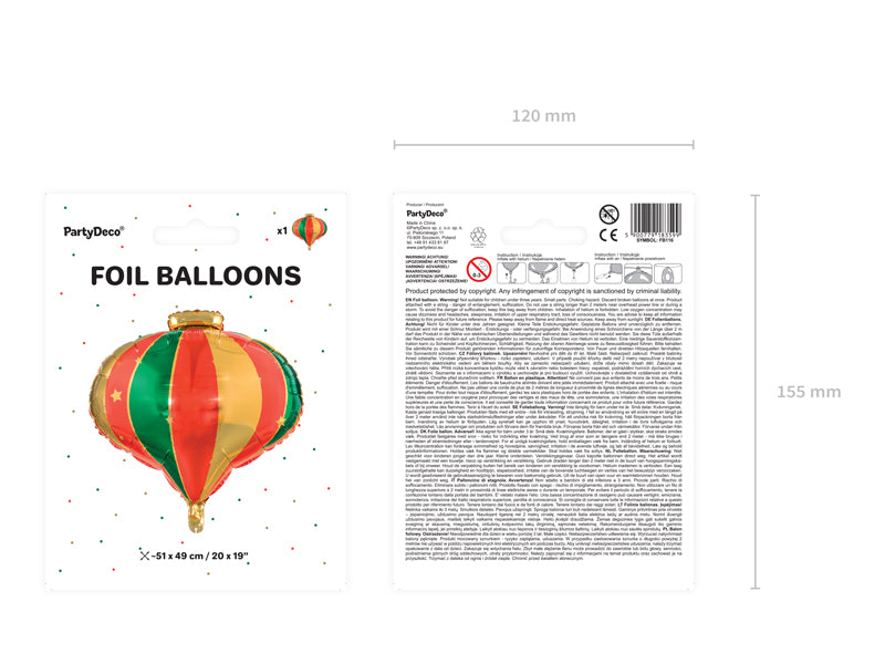 Folienballon-Kugel-51x49cm-mix-PartyDeco-Lemina-1