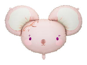 Folienballon-Maus-Hellrosa-96x64cm-PartyDeco-Lemina