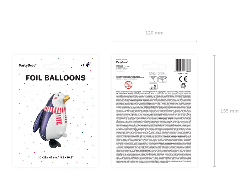 Folienballon-Pinguin-29x42cm-mix-PartyDeco-Lemina-4