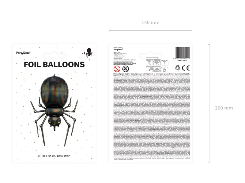 Folienballon-Spinne-60x101cm-schwarz-PartyDeco-Lemina-4