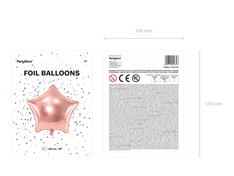 Folienballon-Stern-48cm-rosegold-PartyDeco-Lemina-3