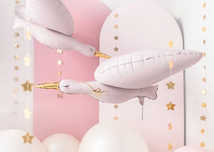 Folienballon-Storch-Hellrosa-103x60cm-PartyDeco-Lemina-2