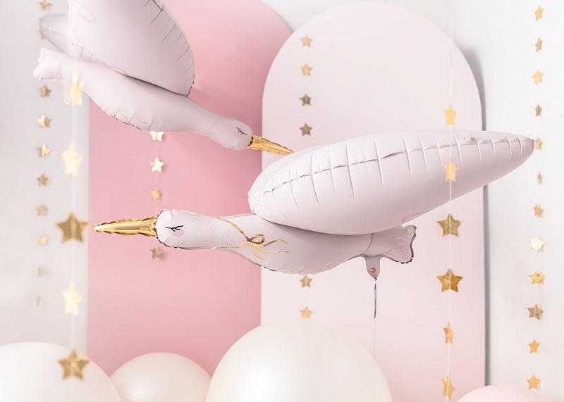 Folienballon-Storch-Hellrosa-103x60cm-PartyDeco-Lemina-2