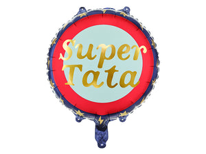 Folienballon-Super-Tata-45cm-mix-PartyDeco-Lemina