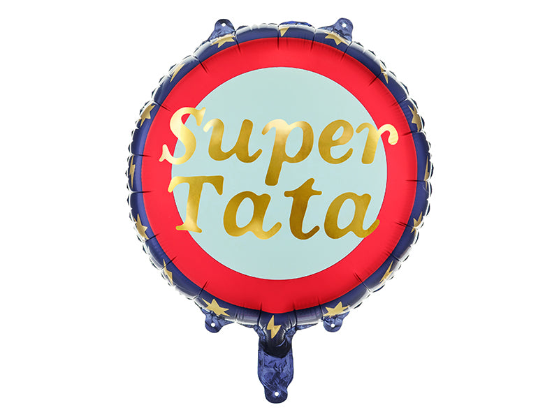 Folienballon-Super-Tata-45cm-mix-PartyDeco-Lemina