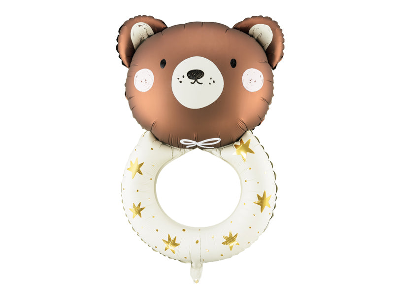 Folienballon-Teddybaer-Rassel-Mix-61x88cm-PartyDeco-Lemina