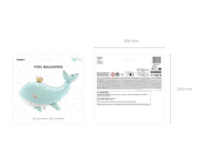 Folienballon-Wal-Himmelblau-93x60cm-PartyDeco-Lemina-4