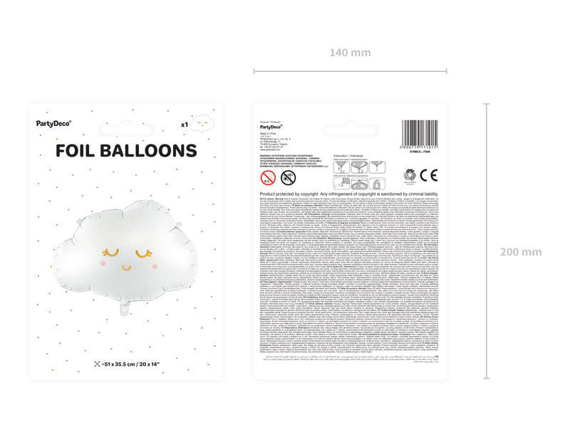 Folienballon-Wolke-51x35-5cm-mix-PartyDeco-Lemina-4
