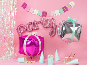 Folienballon-Wuerfel-35x35x35cm-dunkelrosa-PartyDeco-Lemina-1