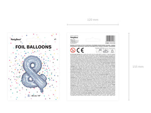 Folienballon-&amp;-35cm-holografisch-PartyDeco-Lemina-2