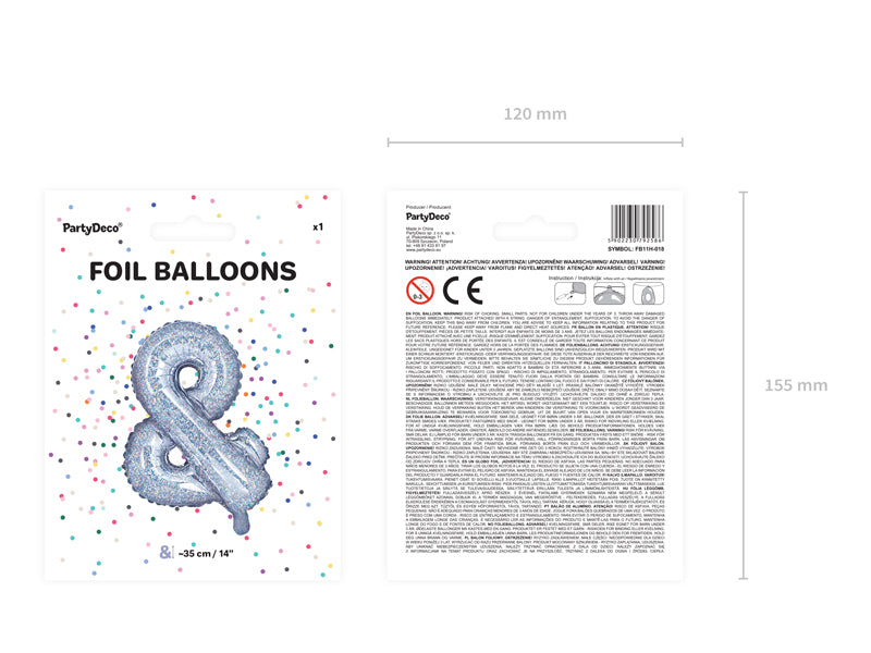 Folienballon-&amp;-35cm-holografisch-PartyDeco-Lemina-2
