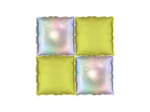 Folienballonvorhang-Doppelseitig-Quadratisch-Holografisch-Neon-Gelb-PartyDeco-Lemina-1