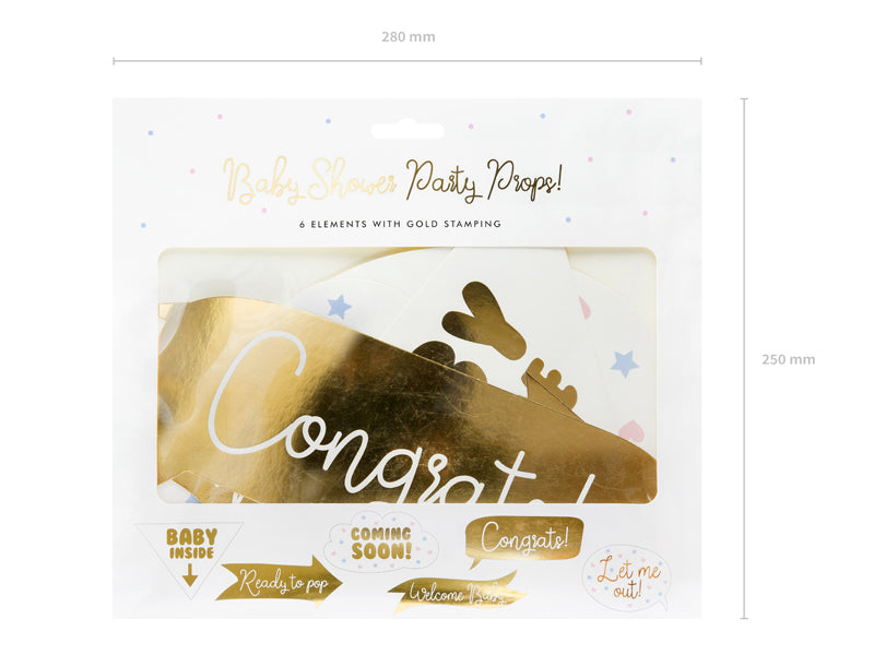 Foto-Gadgets-fuer-Baby-shower-Partys-Mix-1-VPE-6-Stk-PartyDeco-Lemina-2