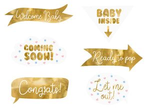 Foto-Gadgets-fuer-Baby-shower-Partys-Mix-1-VPE-6-Stk-PartyDeco-Lemina