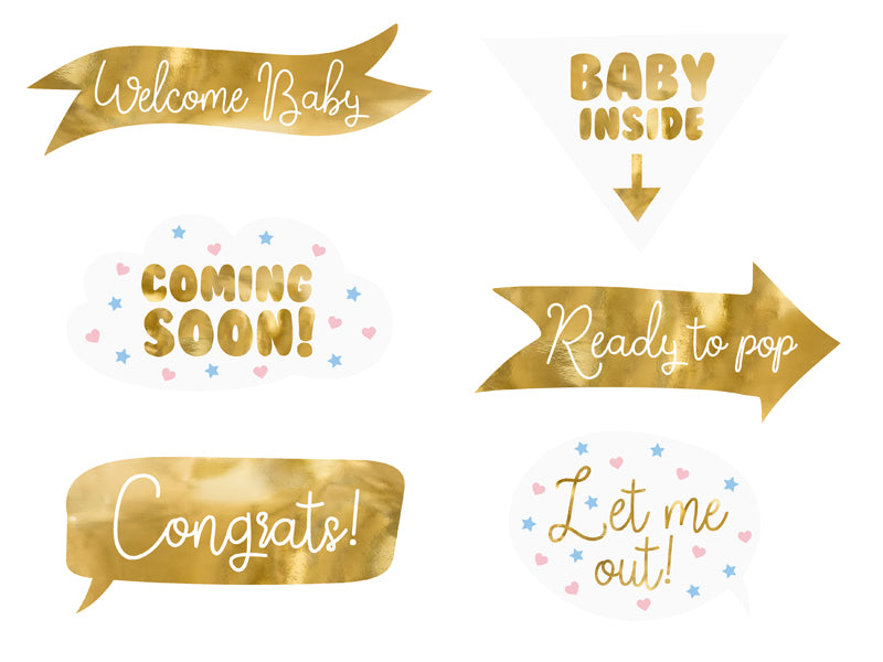 Foto-Gadgets-fuer-Baby-shower-Partys-Mix-1-VPE-6-Stk-PartyDeco-Lemina
