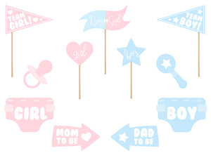 Foto-Gadgets-fuer-Gender-reveal-Partys-Mix-1-VPE-11-Stk-PartyDeco-Lemina