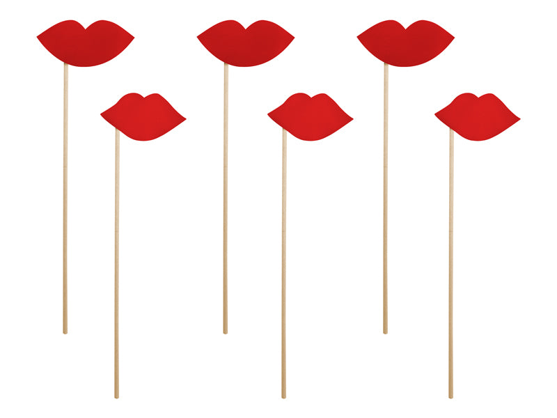 Foto-Requisiten-Set-Lips-1-VPE-6-Stk-PartyDeco-Lemina
