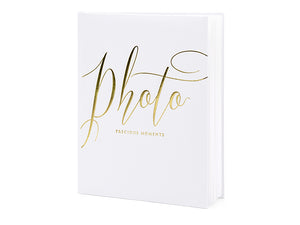 Fotoalbum-Preciuos-moments-20x24-5cm-weiss-22-Blatt-PartyDeco-Lemina