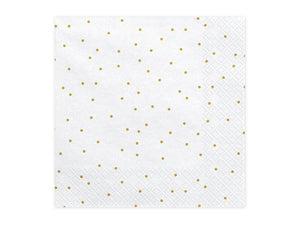 Gepunktete-Servietten-33x33cm-1-VPE-20-Stk-PartyDeco-Lemina