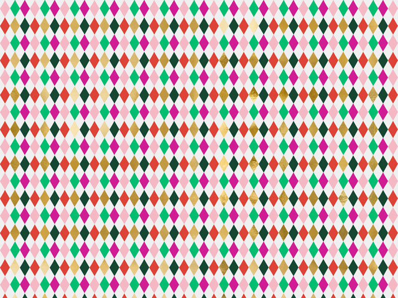 Geschenkpapier-Rautenmuster-70x200cm-PartyDeco-Lemina