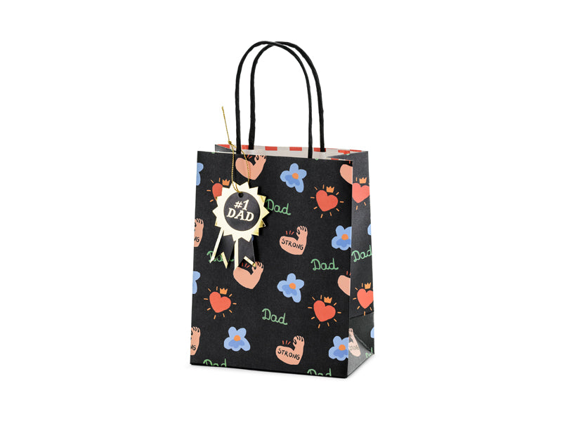 Geschenktasche-1-Dad-mix-8x14x18cm-PartyDeco-Lemina