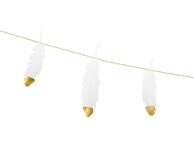 Girlande-Federn-weiss-1-6-m-PartyDeco-Lemina