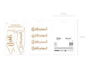 Glasaufkleber-Bride-Bridesmaid-Rosegold-6Stk-PartyDeco-Lemina-7