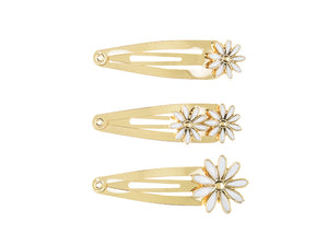 Haarspangen-Gaensebluemchen-5x1-5-2cm-gold-3-Stk-PartyDeco-Lemina