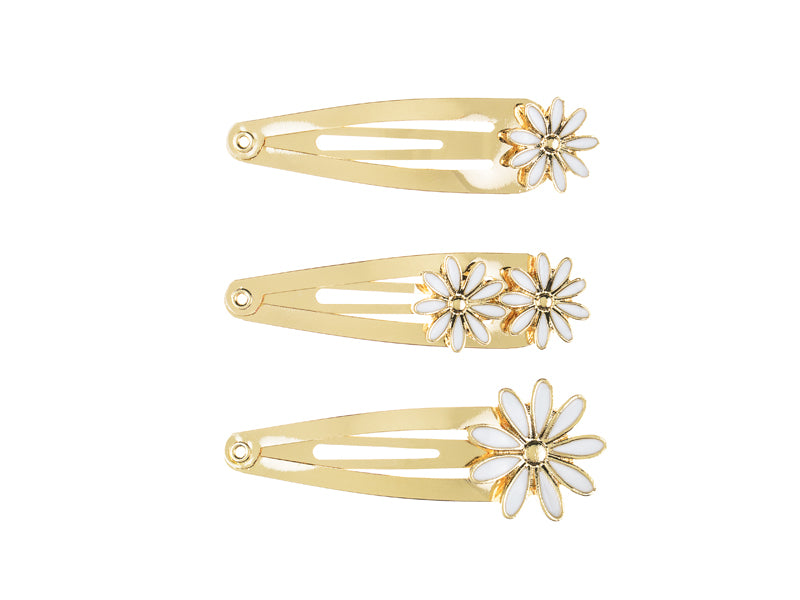 Haarspangen-Gaensebluemchen-5x1-5-2cm-gold-3-Stk-PartyDeco-Lemina