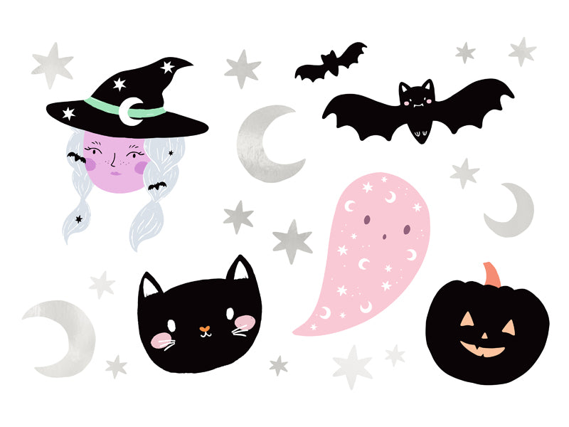 Halloween-abwaschbare-Tattoos-Mix-1-VPE-20-Stk-PartyDeco-Lemina