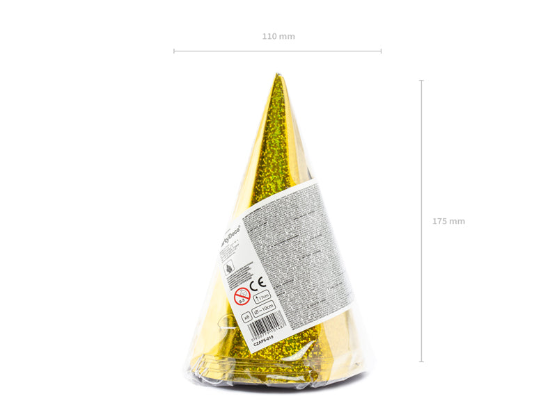 Holografische-Partyhuete-gold-16cm-1-VPE-6-Stk-PartyDeco-Lemina-3