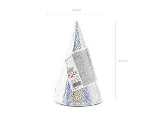 Holografische-Partyhuete-silber-16cm-1-VPE-6-Stk-PartyDeco-Lemina-3