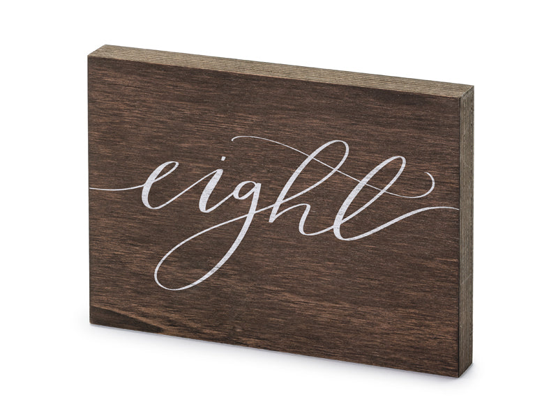 Holz-Tischnummer-Eight-2x18x12-5cm-PartyDeco-Lemina