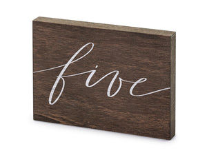 Holz-Tischnummer-Five-2x18x12-5cm-PartyDeco-Lemina