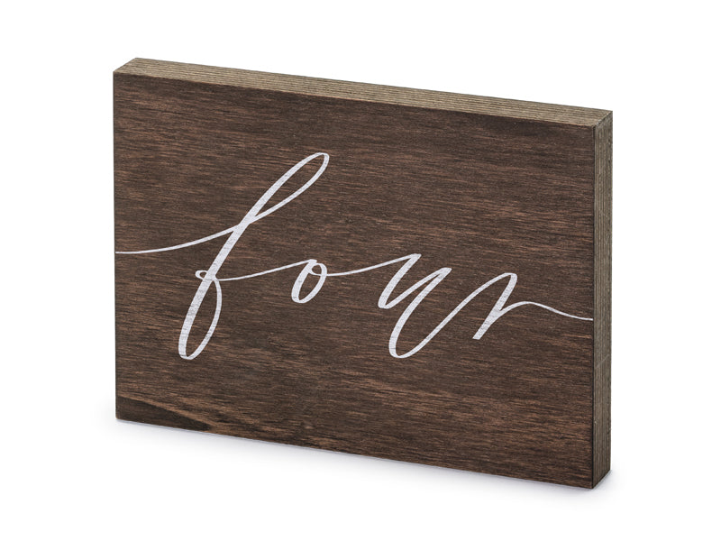 Holz-Tischnummer-Four-2x18x12-5cm-PartyDeco-Lemina