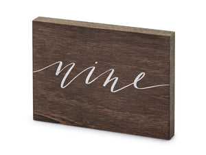 Holz-Tischnummer-Nine-2x18x12-5cm-PartyDeco-Lemina