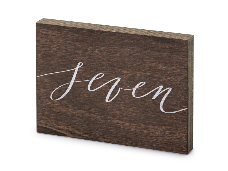 Holz-Tischnummer-Seven-2x18x12-5cm-PartyDeco-Lemina