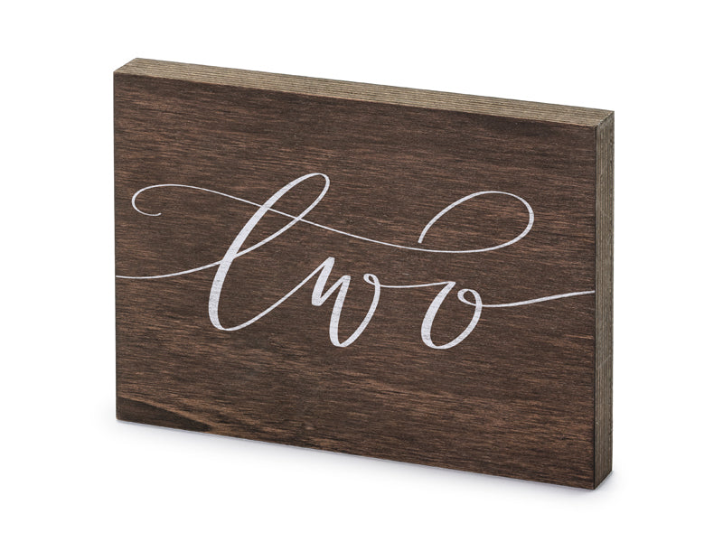 Holz-Tischnummer-Two-2x18x12-5cm-PartyDeco-Lemina
