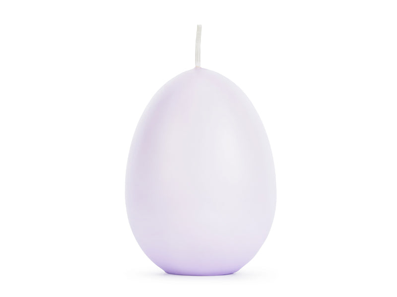 Kerze-Ei-lila-10cm-PartyDeco-Lemina