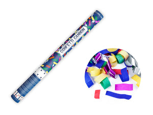 Konfettikanone-mit-Metallicstreifen-Mix-60cm-PartyDeco-Lemina