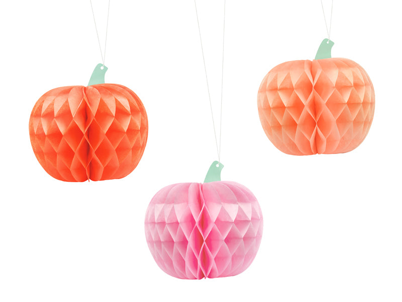 Kuerbisse-Dekoration-aus-Seidenpapier-Mix-24cm-1-VPE-3-Stk-PartyDeco-Lemina